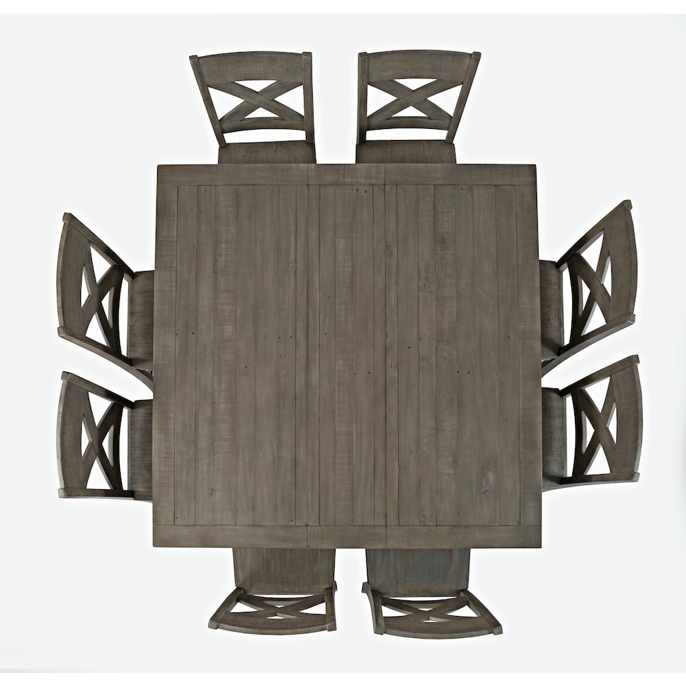 Reclaimed Solid Wood 60" Nine-Piece Counter Height Farmhouse Dining Set. Picture 6