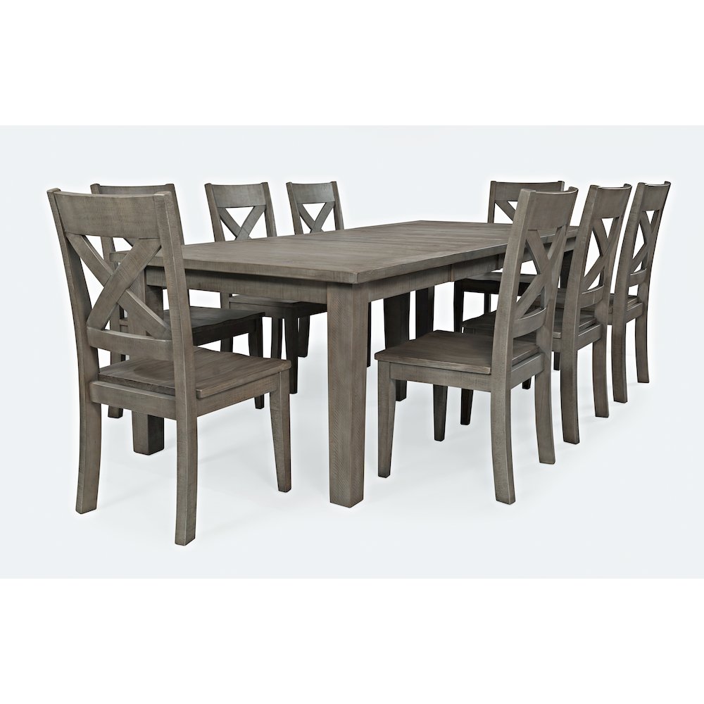 Outer Banks Reclaimed Solid Wood 96" Nine-Piece Farmhouse Dining Set. Picture 1