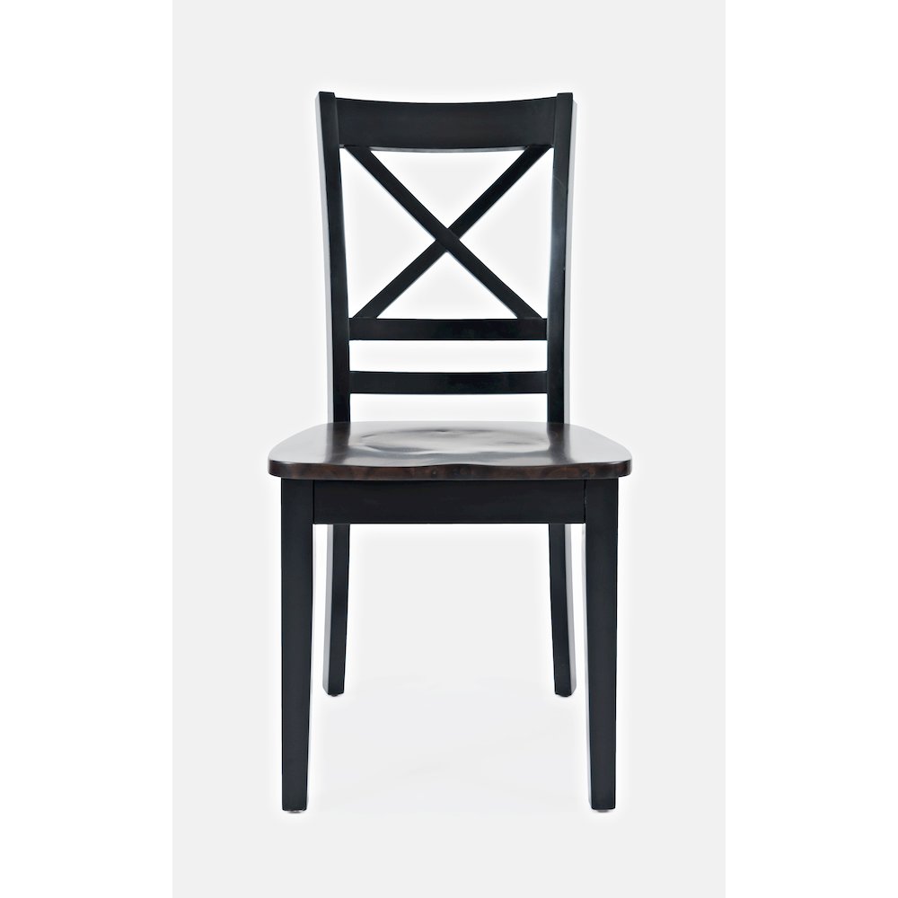 Asbury Park Solid Wood Farmhouse Cross-Back Dining Chair (Set of 2). Picture 1