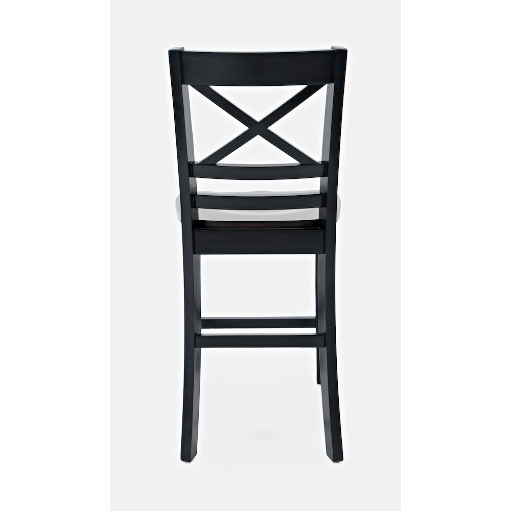 Asbury Park Solid Acacia Farmhouse X Back Stool (Set of 2). Picture 6