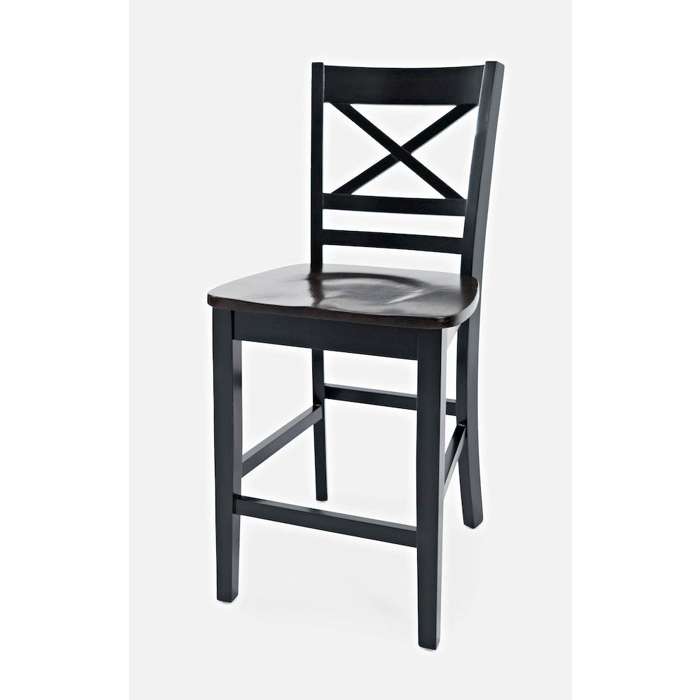 Asbury Park Solid Wood Farmhouse Four Piece Counter Height Dining Set with Bench. Picture 7