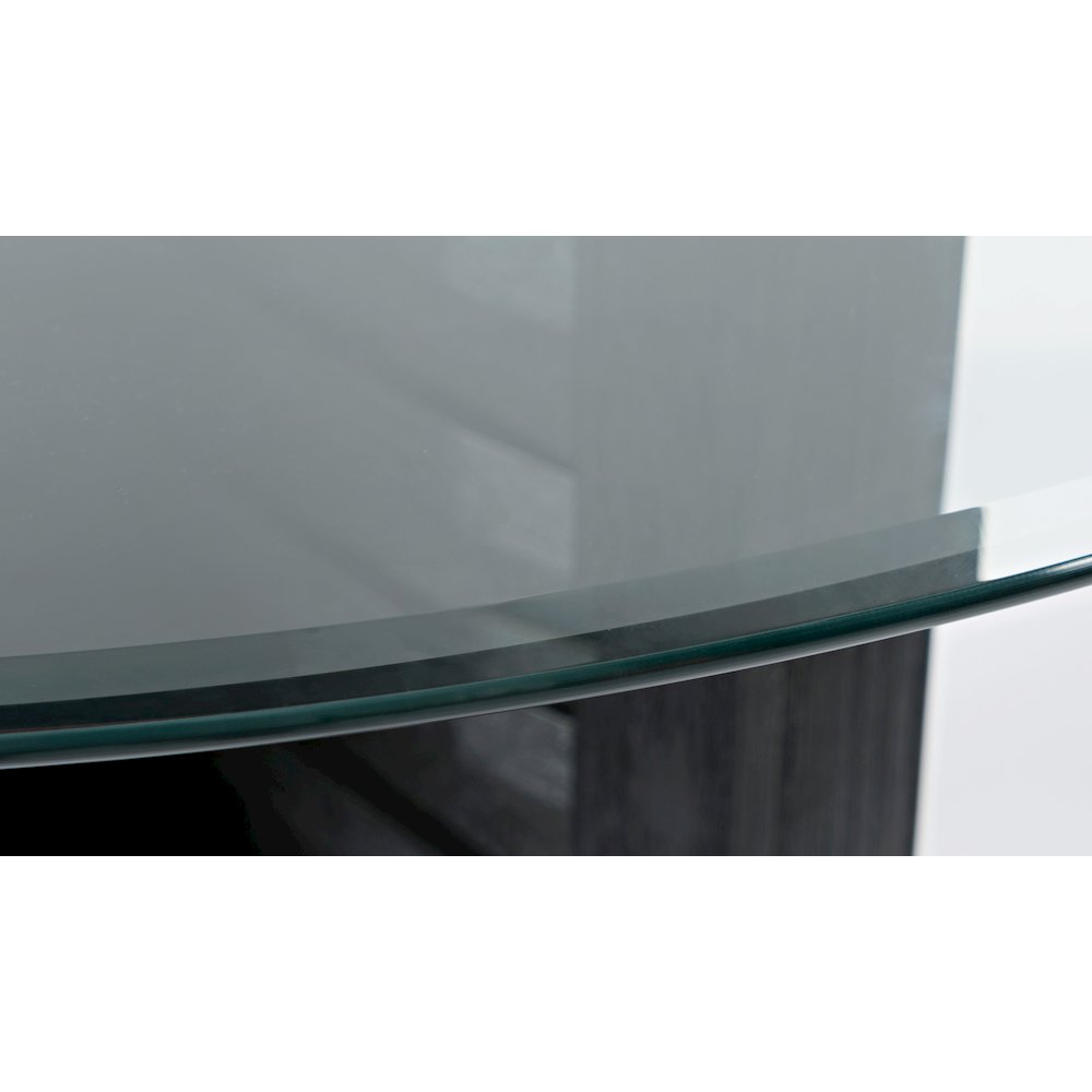 Altamonte Contemporary 48" Round Counter Height Table with Glass Top. Picture 3