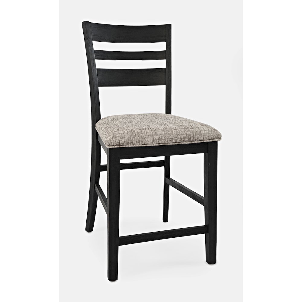 Altamonte Contemporary Ladderback Upholstered Counter Stool (Set of 2). Picture 3