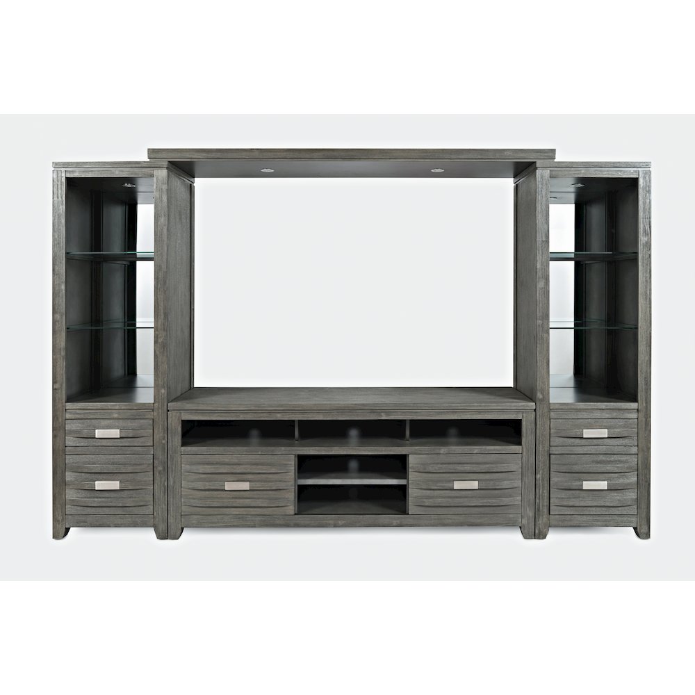 Altamonte Contemporary Entertainment Center with 70'' TV Console and LED Lights. Picture 1