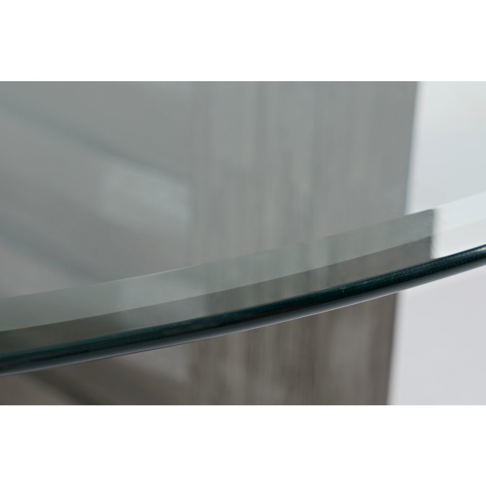 Altamonte Contemporary 48" Round Counter Height Table with Glass Top. Picture 4
