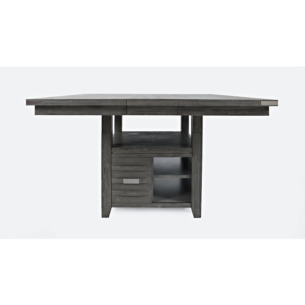 Altamonte Contemporary Adjustable Height Square 60" Storage Table. Picture 1