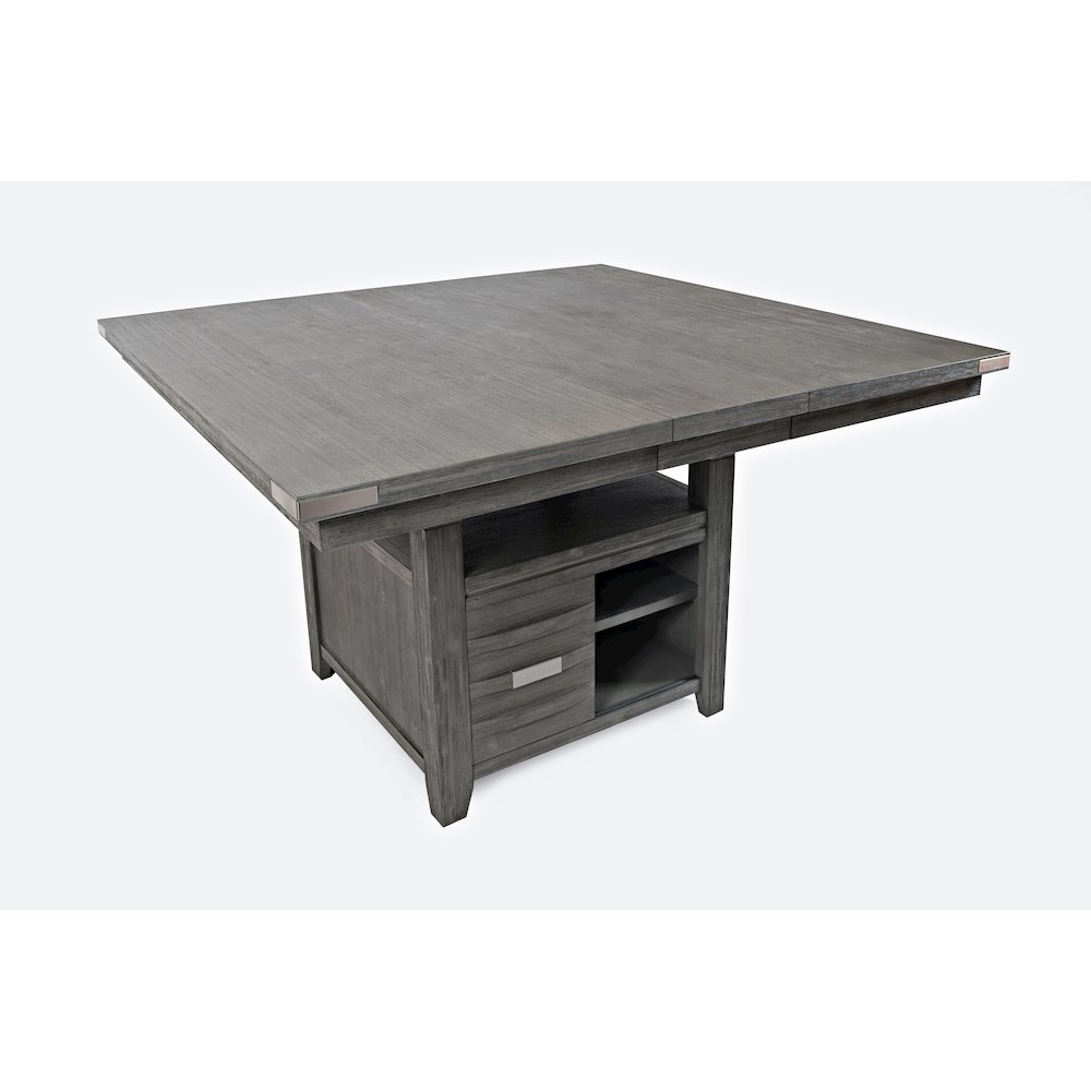Altamonte Contemporary Adjustable Height Square 60" Storage Table. Picture 2