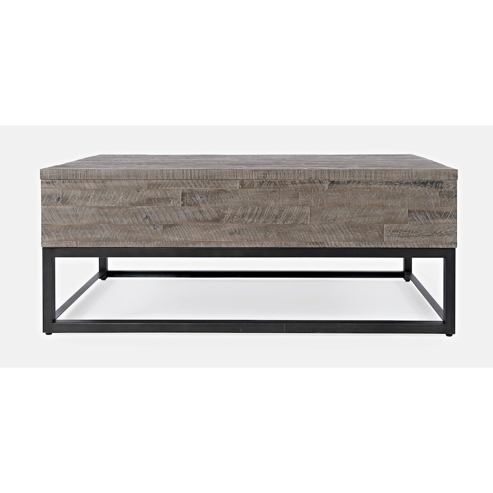 East Hampton Distressed Solid Wood Lift-Top Coffee Table. Picture 8