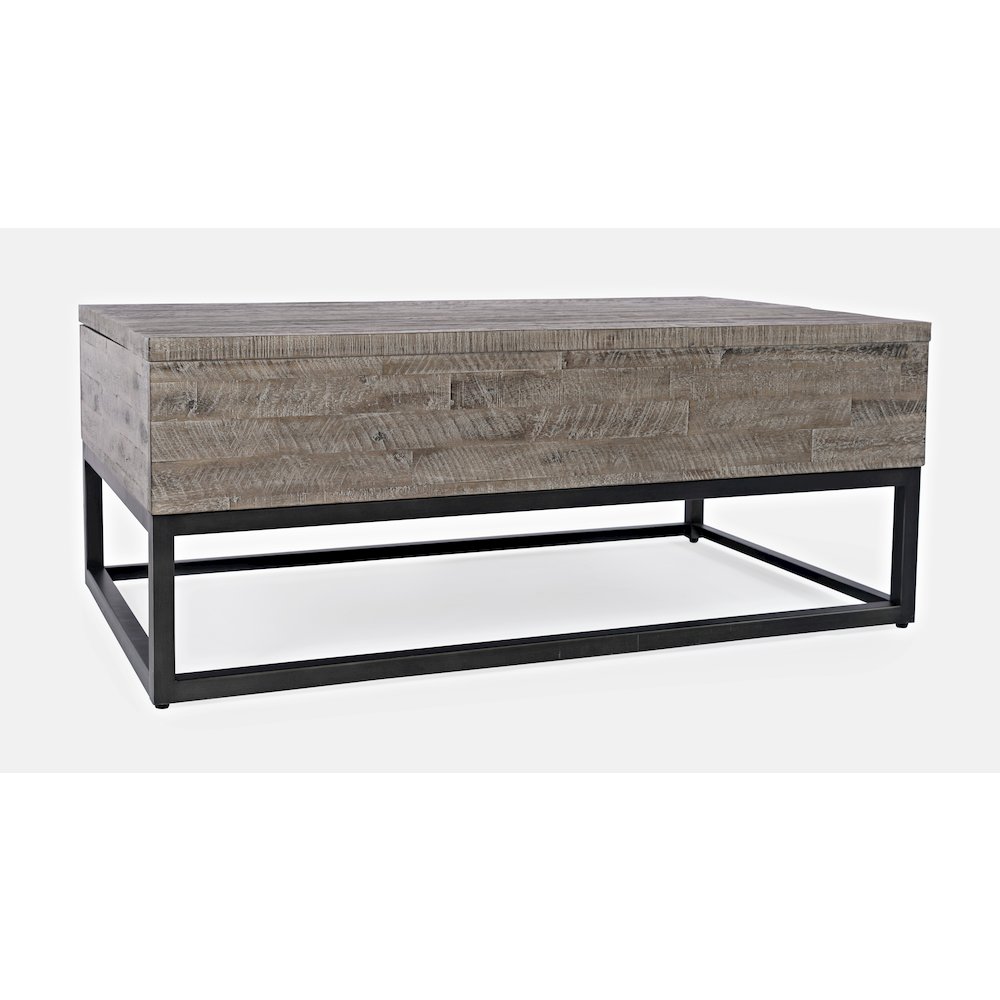 East Hampton Distressed Solid Wood Lift-Top Coffee Table. Picture 3
