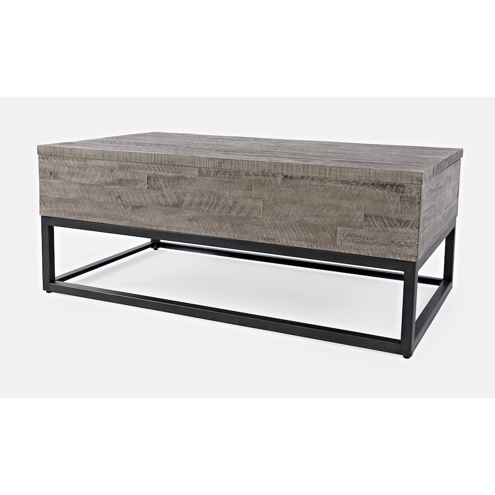 East Hampton Distressed Solid Wood Lift-Top Coffee Table. Picture 2