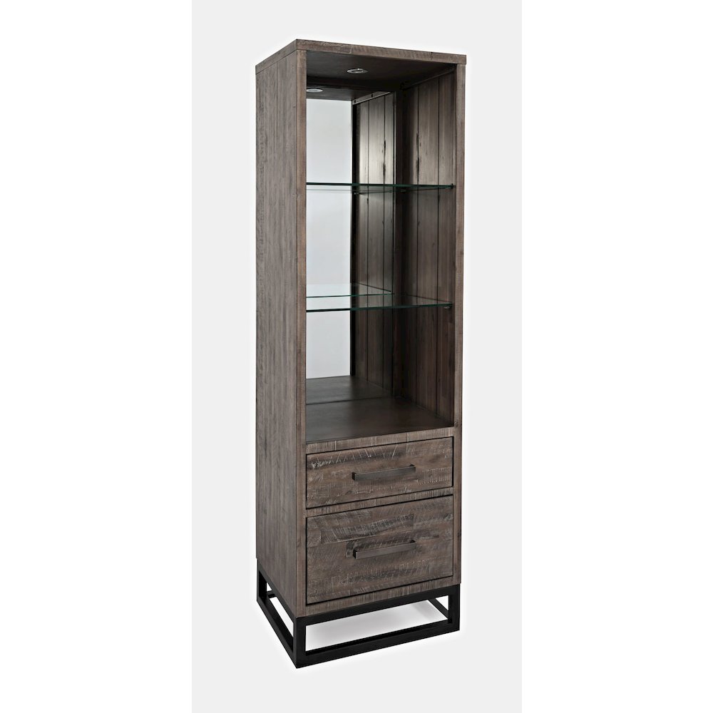 East Hampton Distressed Solid Wood Pier Bookcase. Picture 2