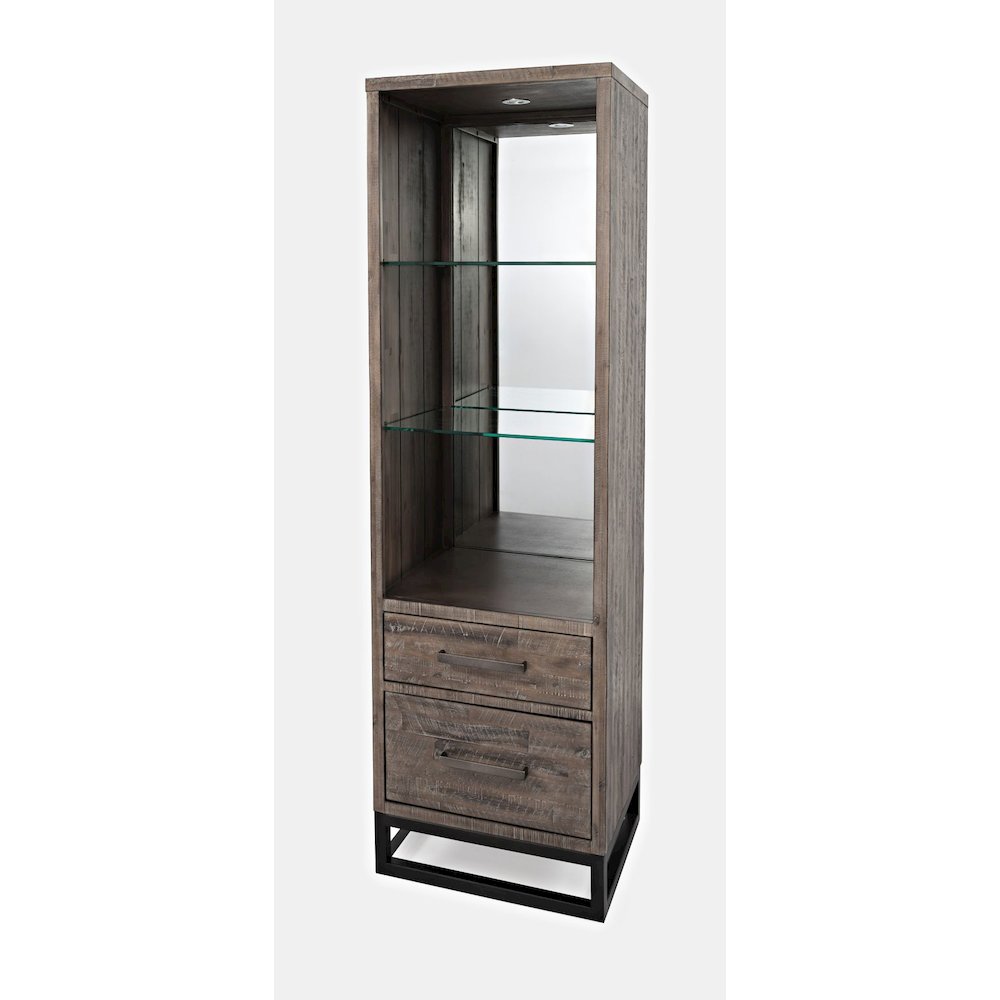 East Hampton Distressed Solid Wood Pier Bookcase. Picture 3