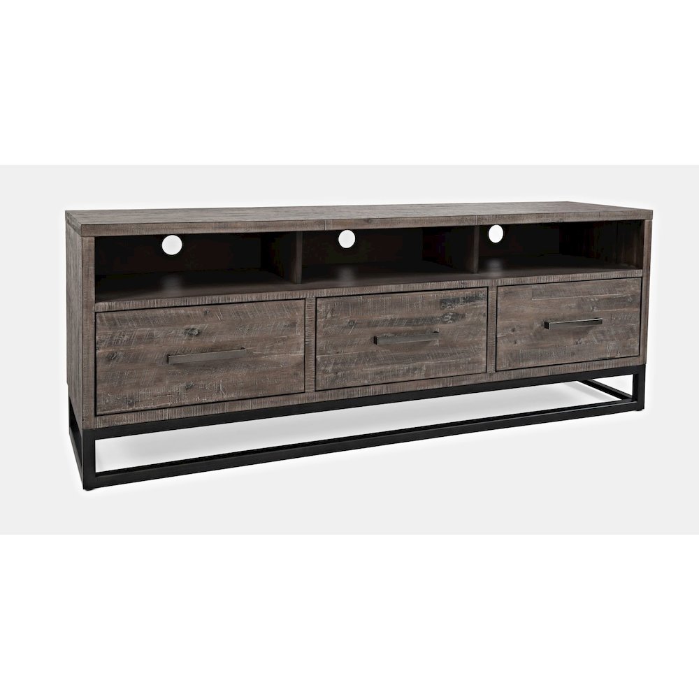 East Hampton Distressed Solid Wood Media Unit. Picture 3