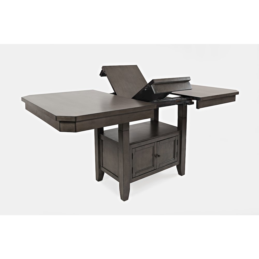 Manchester  Contemporary Adjustable Height 78" Rectangle Dining Table. Picture 5