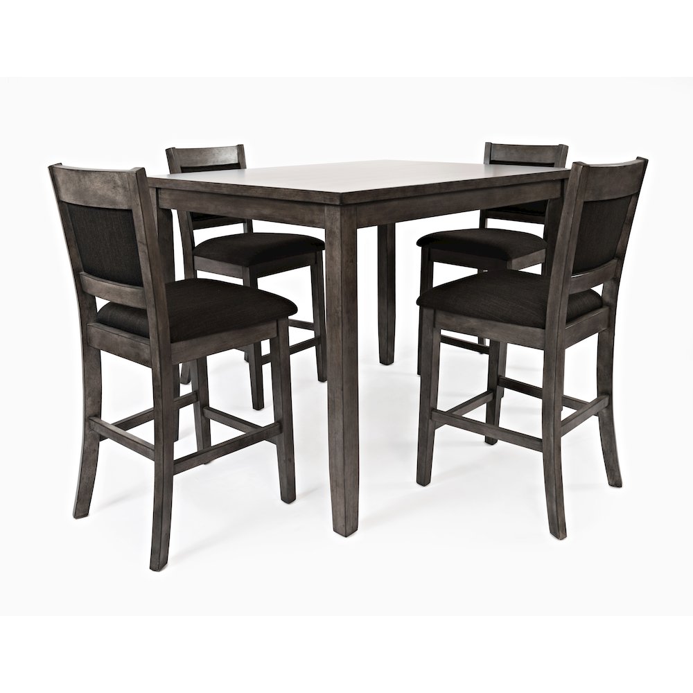 Greyson Heights 5 Pack Dining Set - Counter Height Table with 4 Stools. Picture 1
