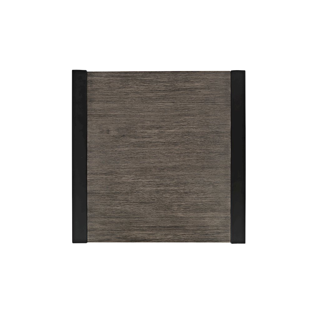 Pinnacle Modern Loft Iron and Wood Grey End Table. Picture 6
