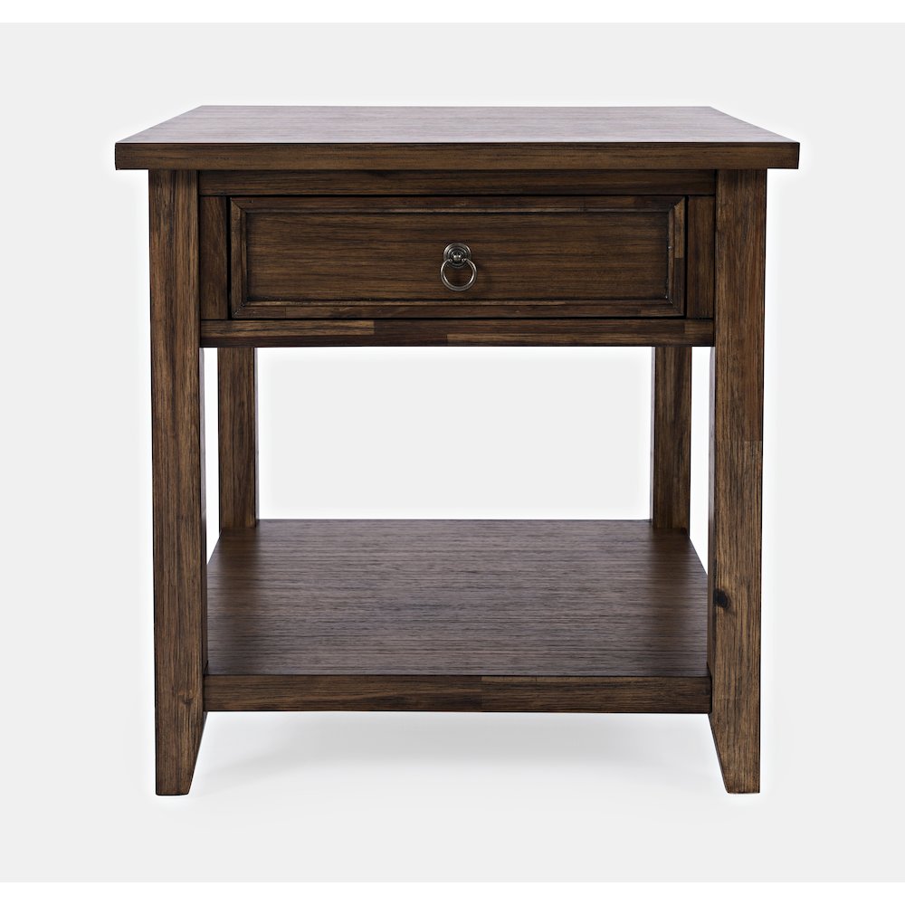 Bakersfield Mission Style  End Table with Drawer. Picture 1