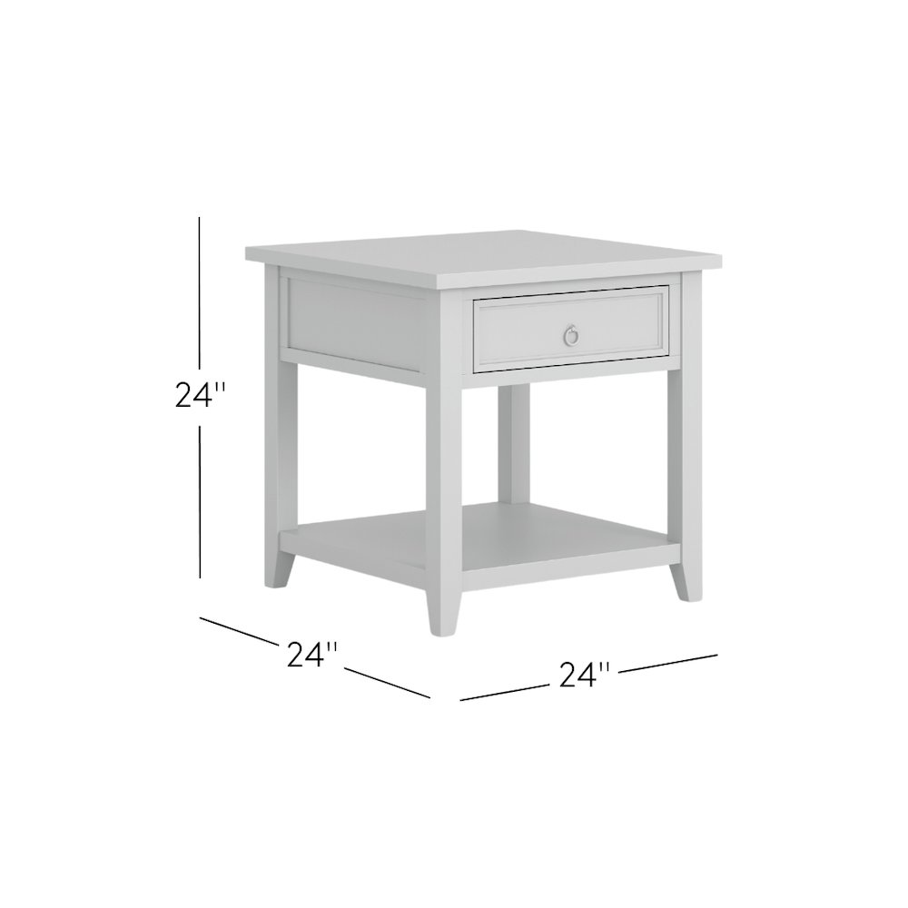 Bakersfield Mission Style  End Table with Drawer. Picture 8