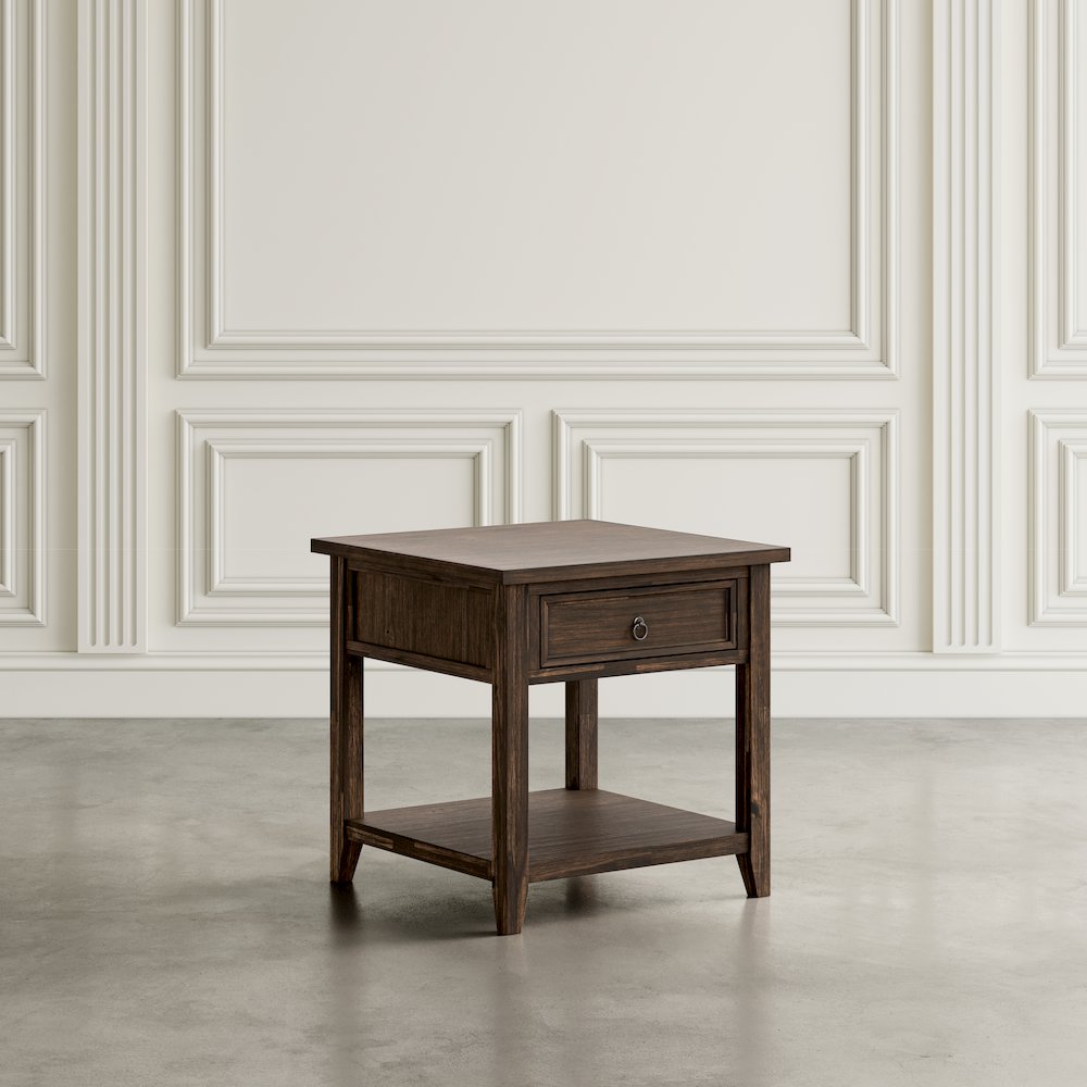 Bakersfield Mission Style  End Table with Drawer. Picture 12
