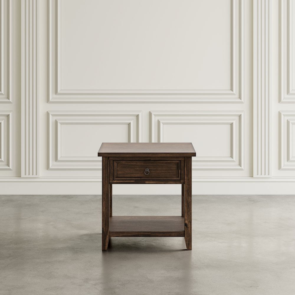 Bakersfield Mission Style  End Table with Drawer. Picture 11