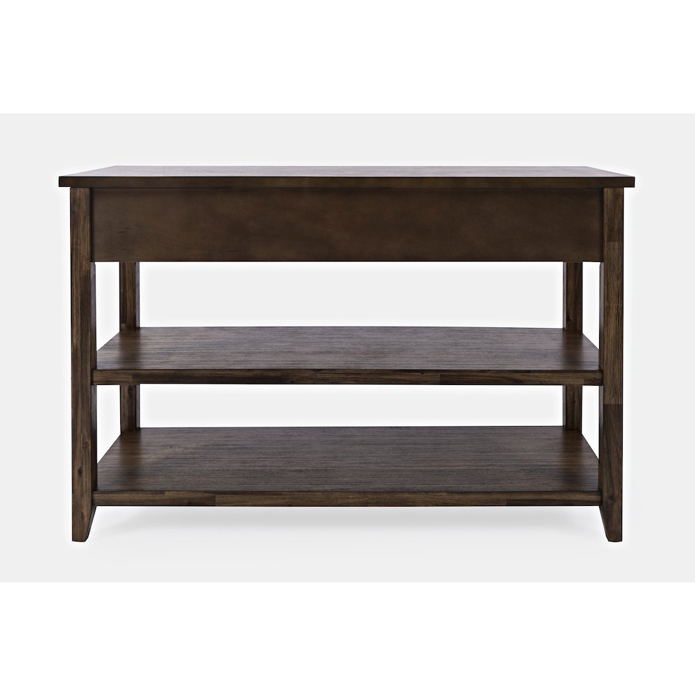 Bakersfield Mission Style  Sofa Table with Three Drawers. Picture 8
