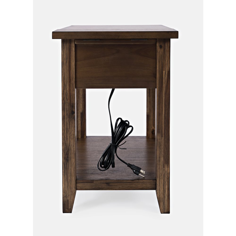Bakersfield Mission Style  USB Charging Side Table. Picture 8
