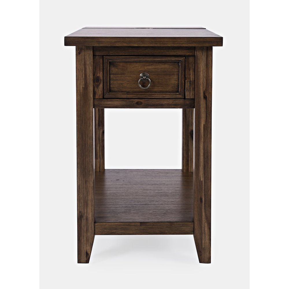 Bakersfield Mission Style  USB Charging Side Table. Picture 1