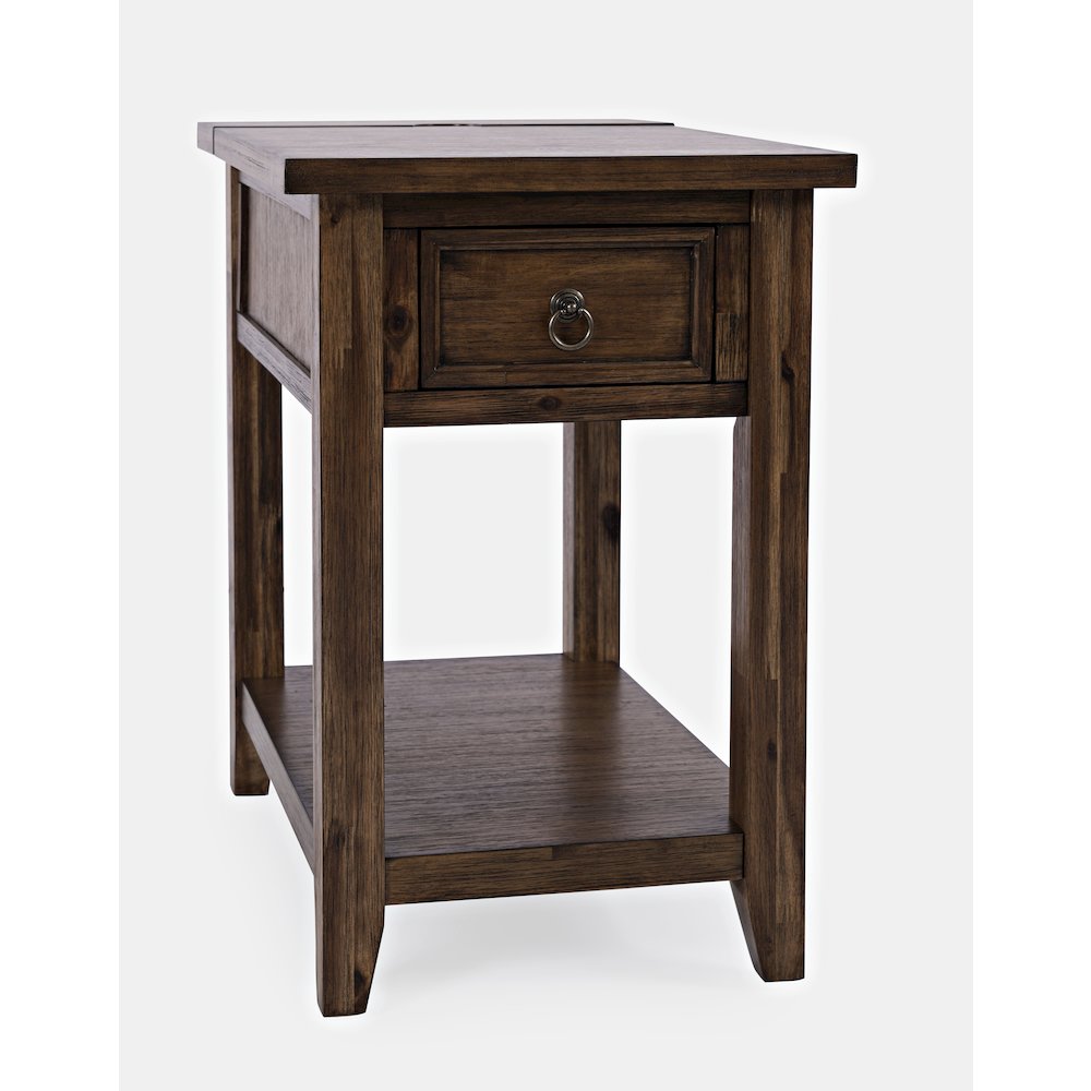Bakersfield Mission Style  USB Charging Side Table. Picture 3
