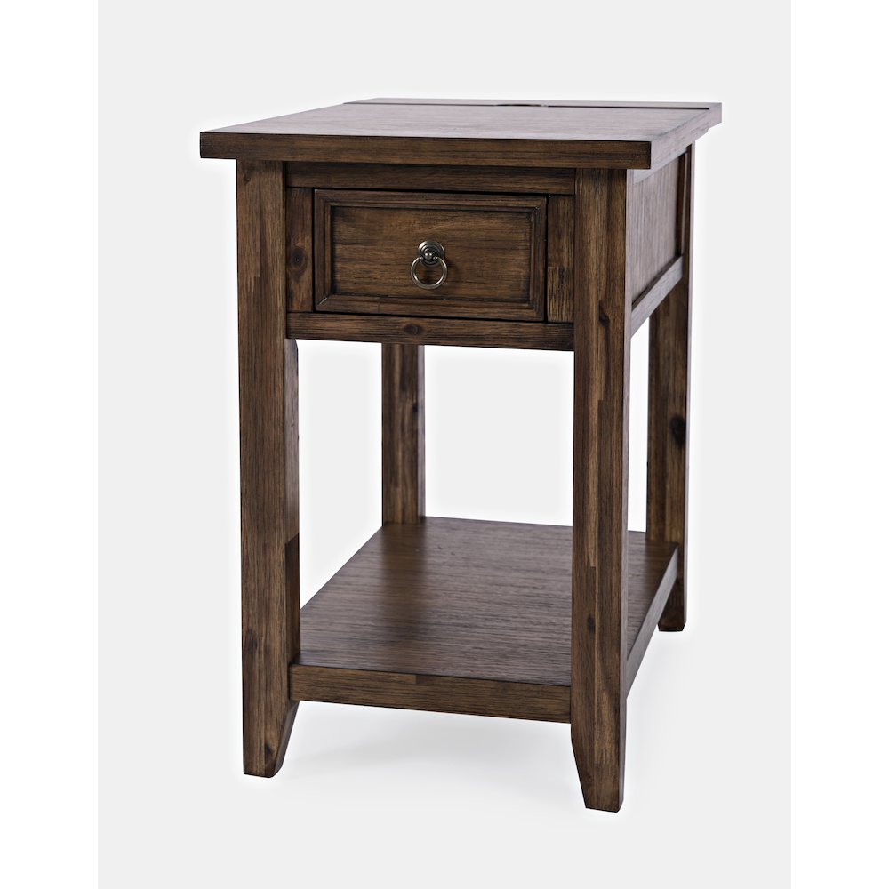 Bakersfield Mission Style  USB Charging Side Table. Picture 2