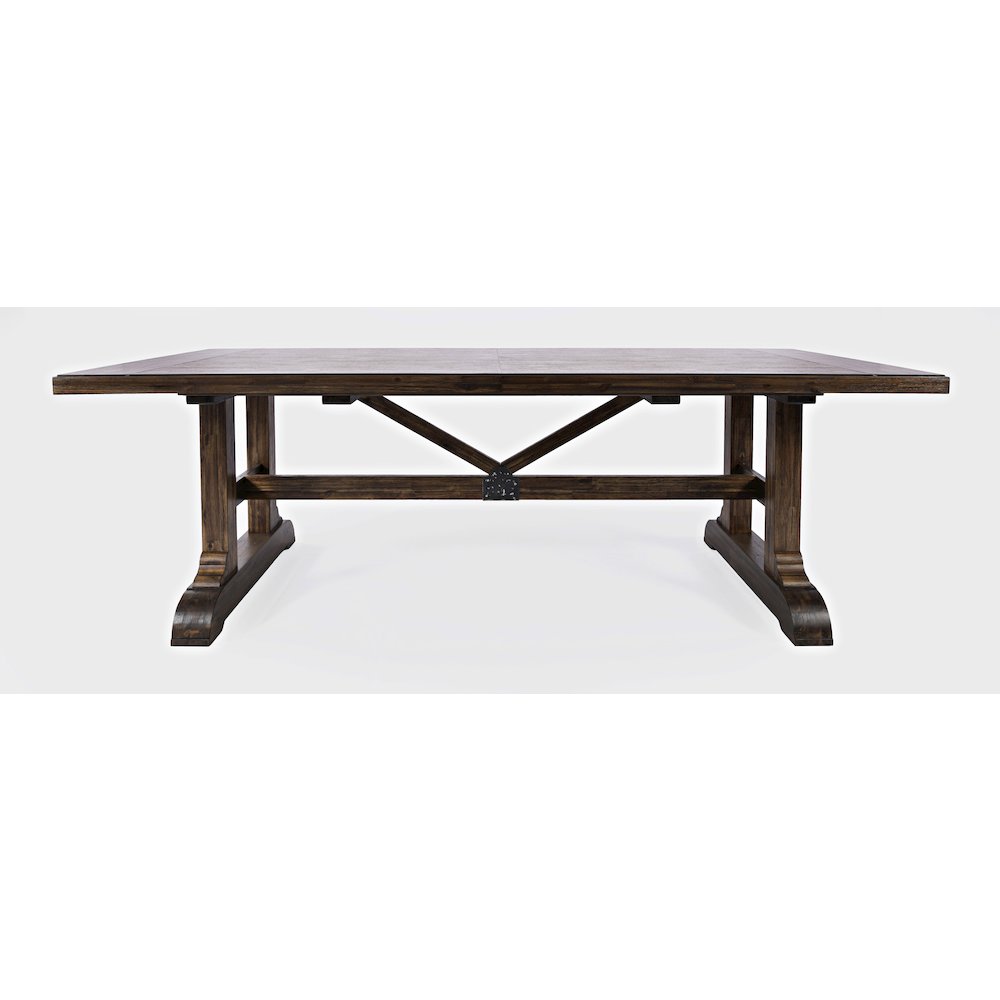 Bakersfield Mission Style  110'' Dining Table with Extension. Picture 1