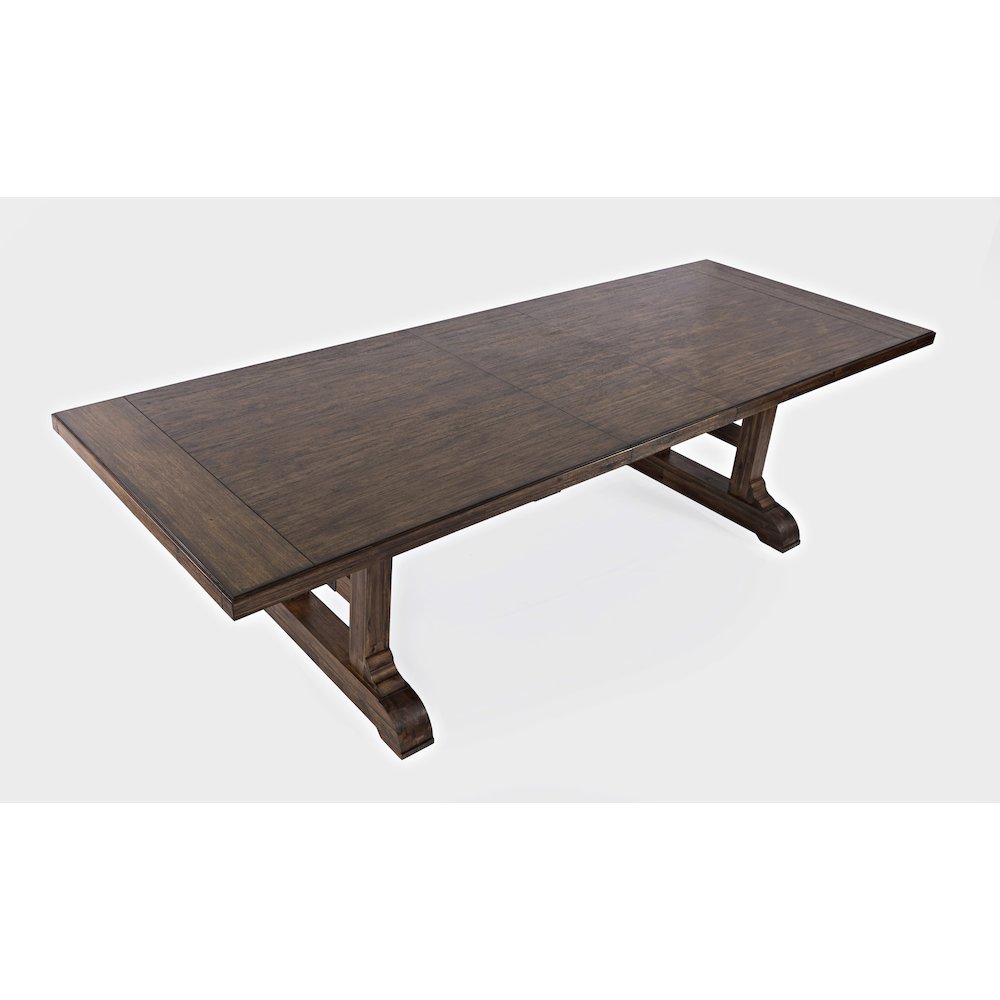 Bakersfield Mission Style  110'' Dining Table with Extension. Picture 5