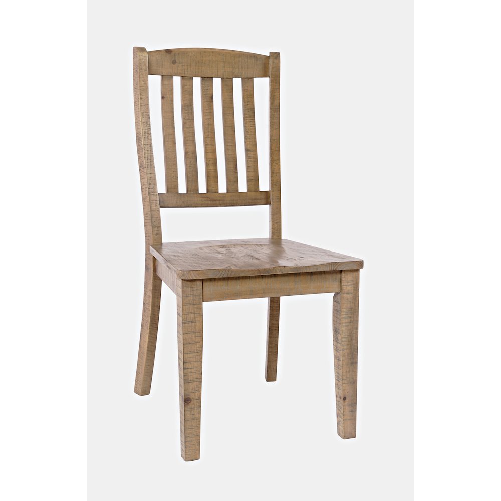 Carlyle Crossing Modern Rustic Solid Wood Slatback Dining Chair (Set of 2). Picture 4