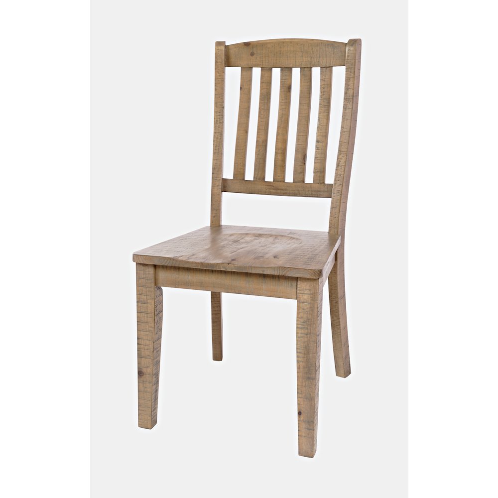 Carlyle Crossing Modern Rustic Solid Wood Slatback Dining Chair (Set of 2). Picture 3