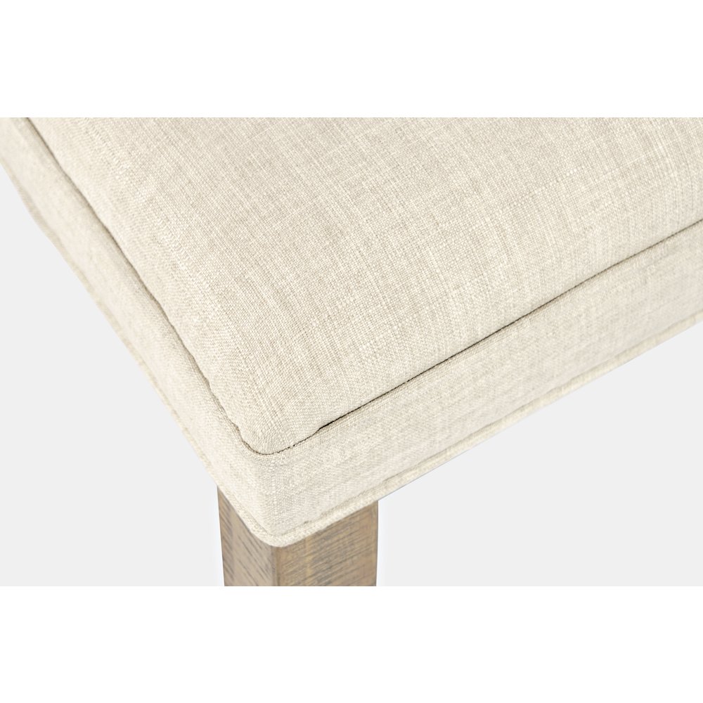 Modern Rustic Distressed Solid Wood Upholstered Parsons Dining Chair (Set of 2). Picture 5
