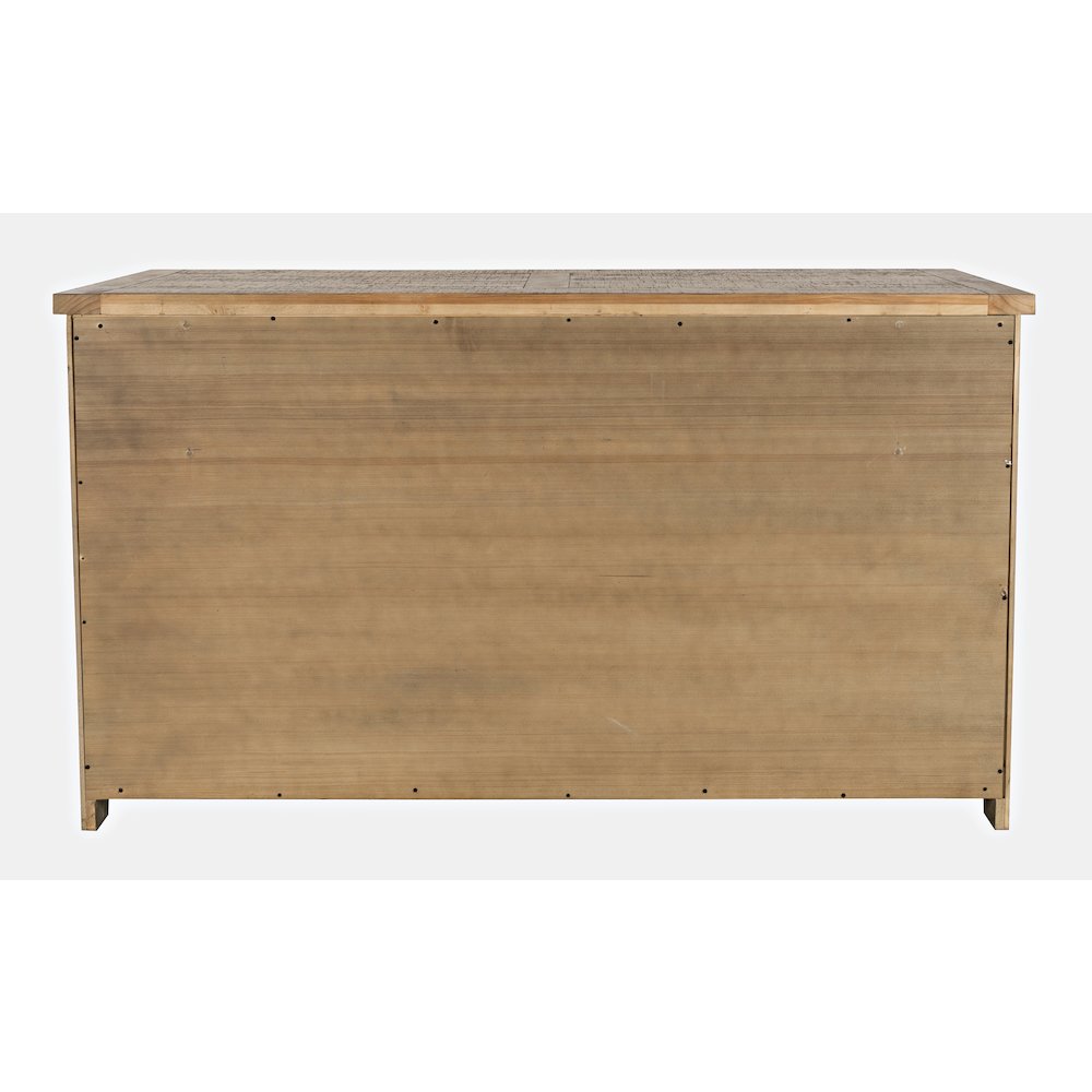 Carlyle Crossing Modern Rustic Buffet Server Storage Cabinet with Three Doors. Picture 8
