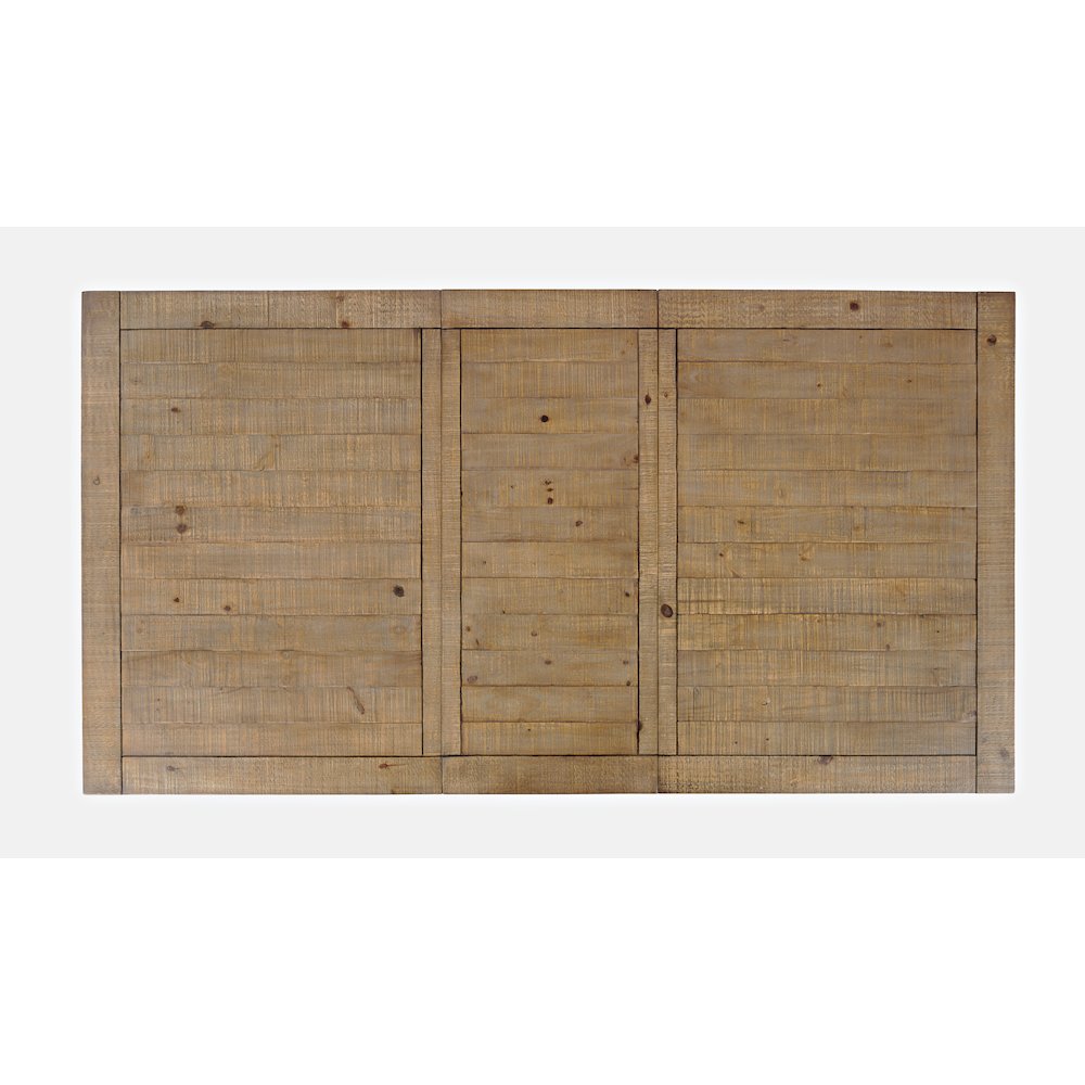 Modern Rustic Solid Wood Counter Height 78" Extension Dining Table. Picture 5