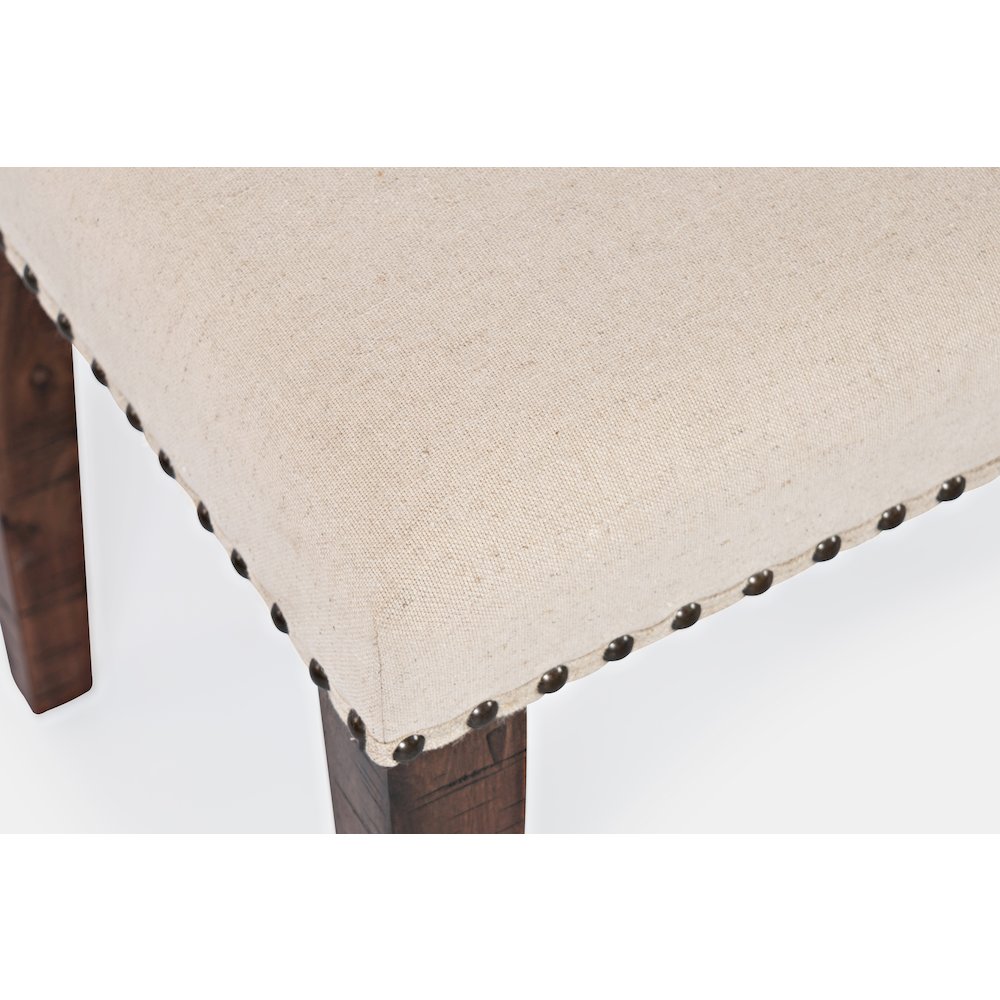 Fairview Transitional 52" Backless Upholstered Dining Bench. Picture 5