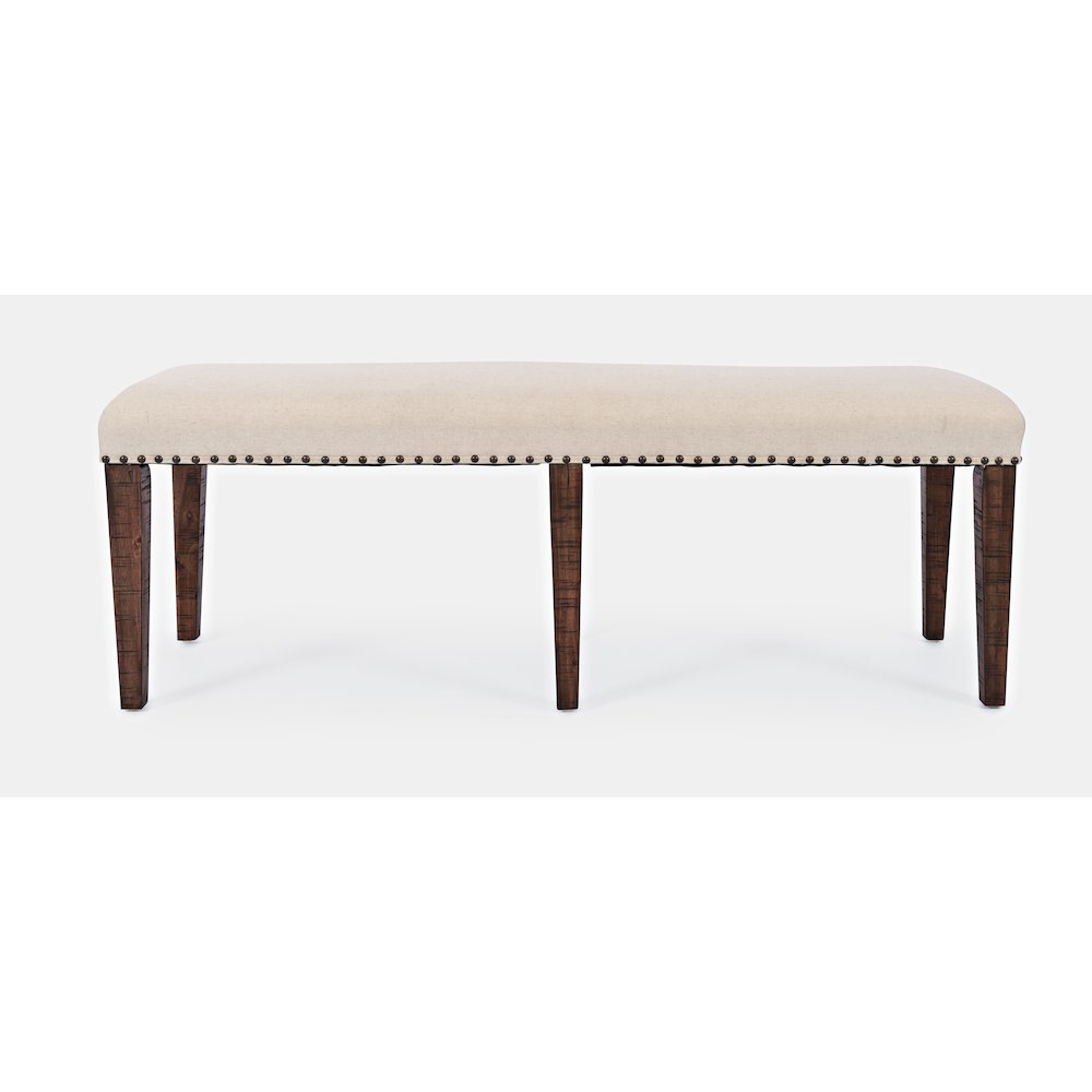 Fairview Transitional 52" Backless Upholstered Dining Bench. Picture 1