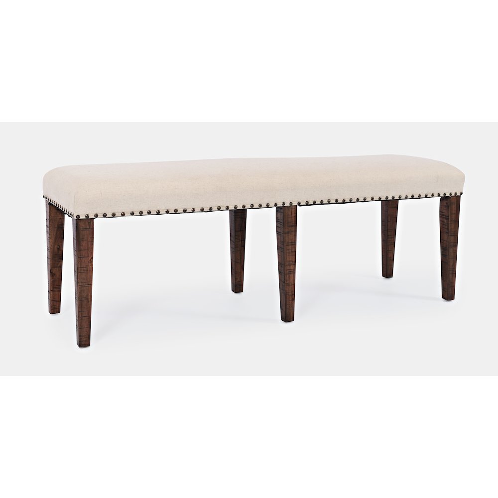 Fairview Transitional 52" Backless Upholstered Dining Bench. Picture 4