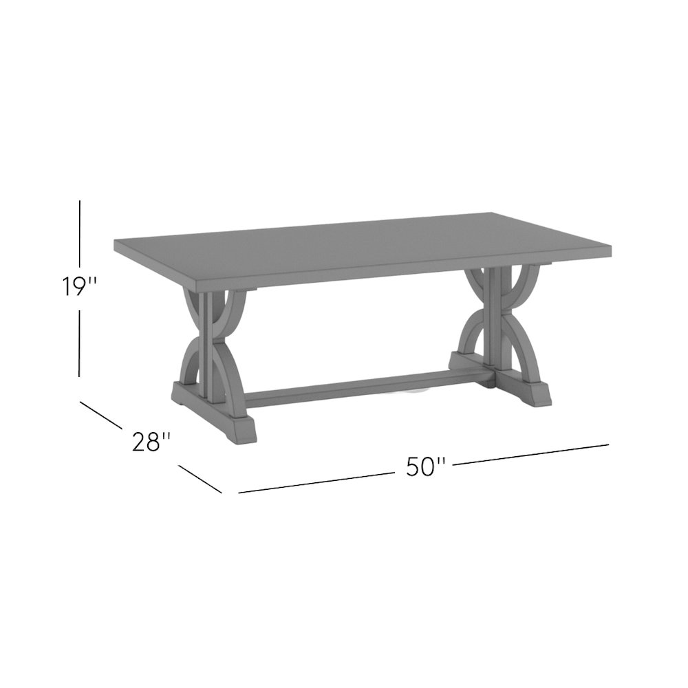 Fairview Transitional Herringbone Distressed Acacia Coffee Table. Picture 6