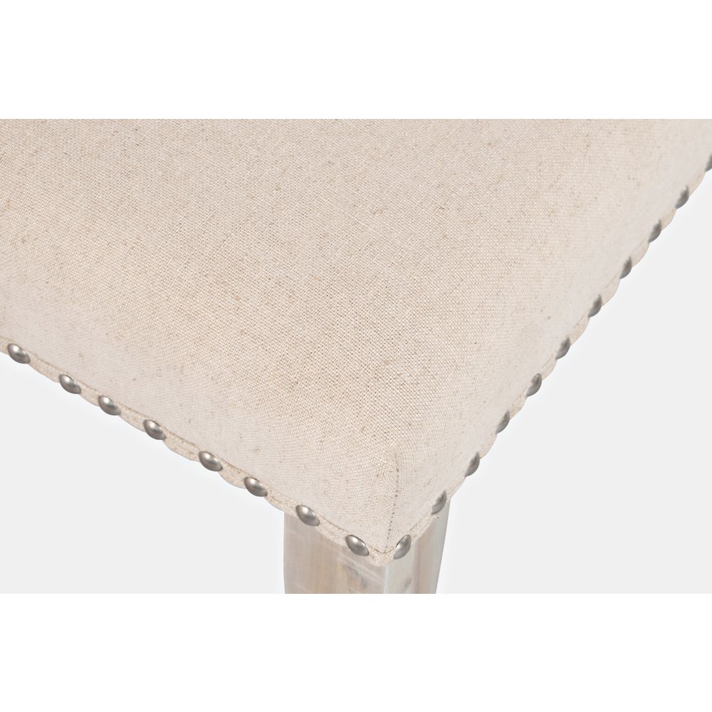 Fairview Transitional 52" Backless Upholstered Dining Bench. Picture 5