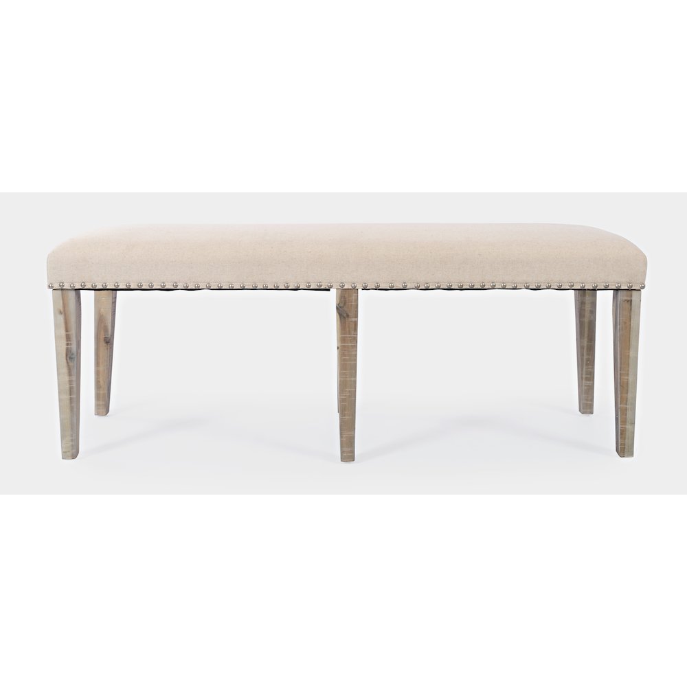 Fairview Transitional 52" Backless Upholstered Dining Bench. Picture 1