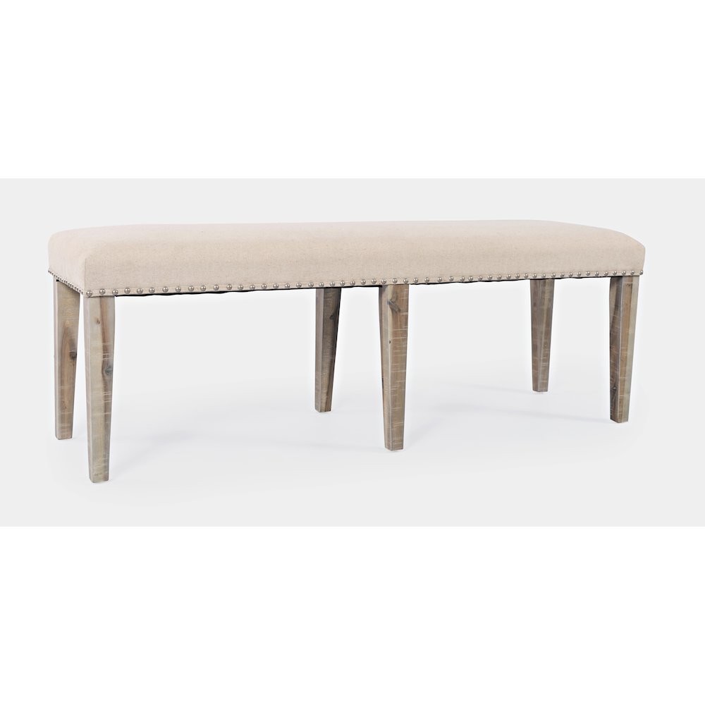 Fairview Transitional 52" Backless Upholstered Dining Bench. Picture 4