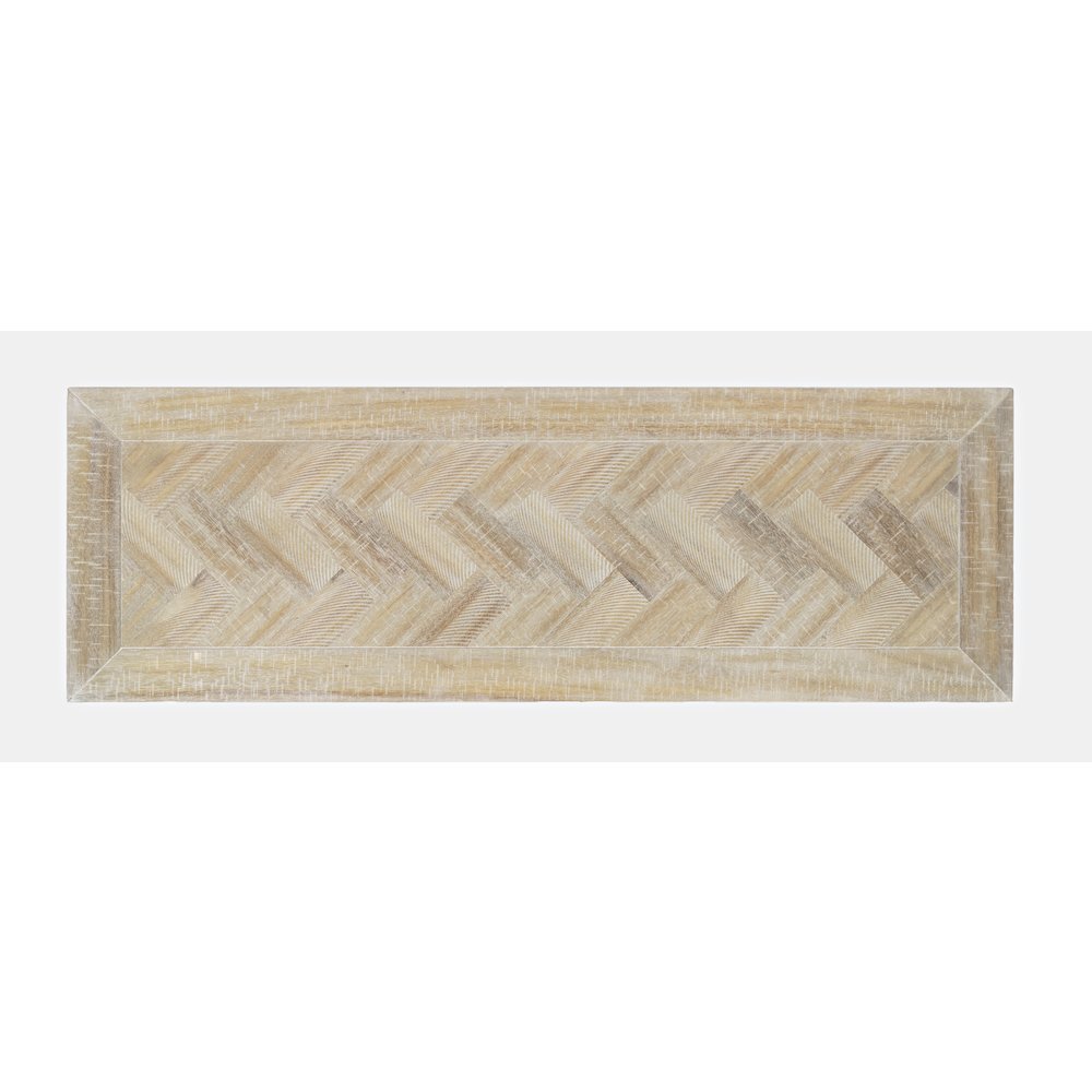 Fairview Transitional Herringbone Modern Distressed Solid Wood Buffet Server. Picture 8