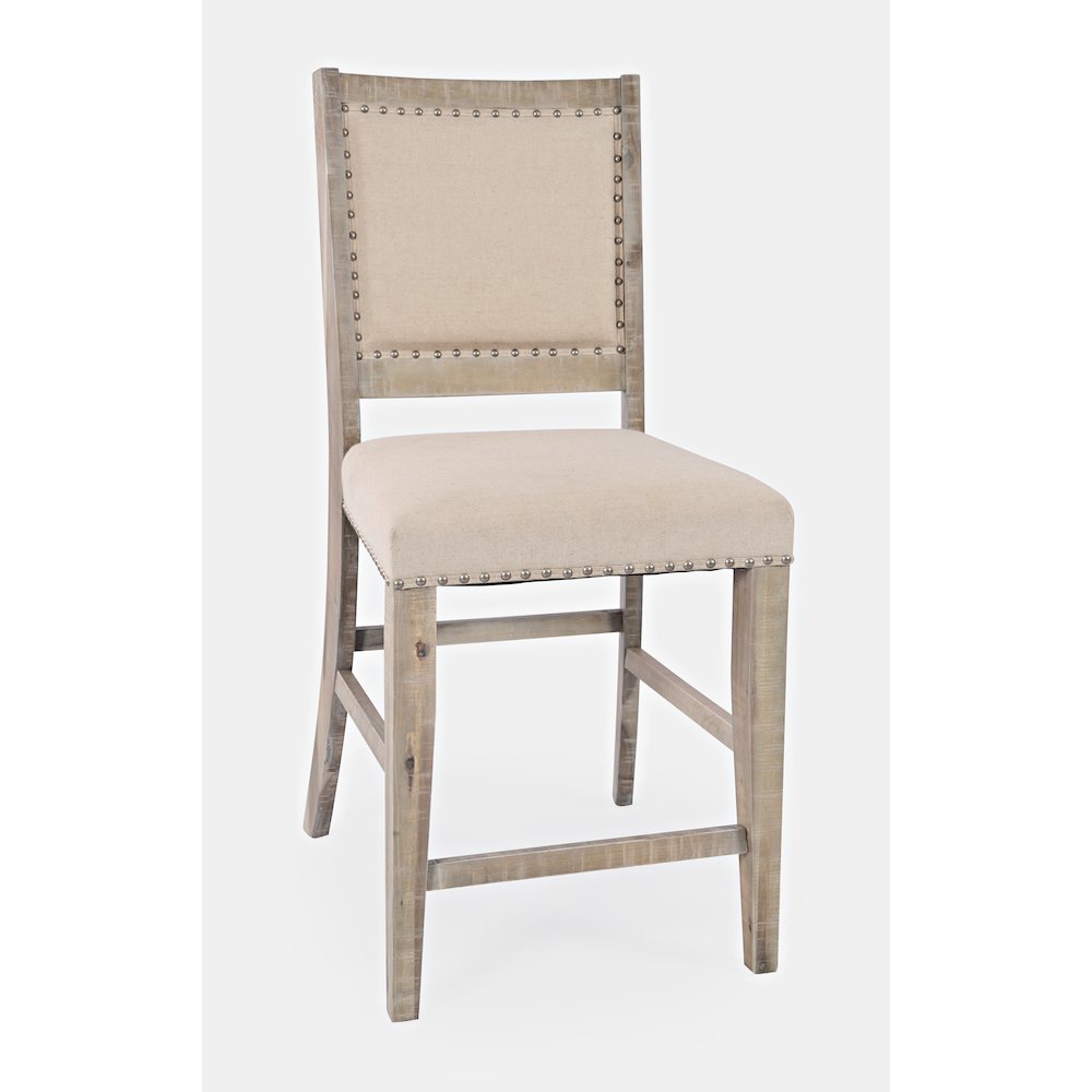 Fairview Transitional Upholstered Counter Stool (Set of 2). Picture 3