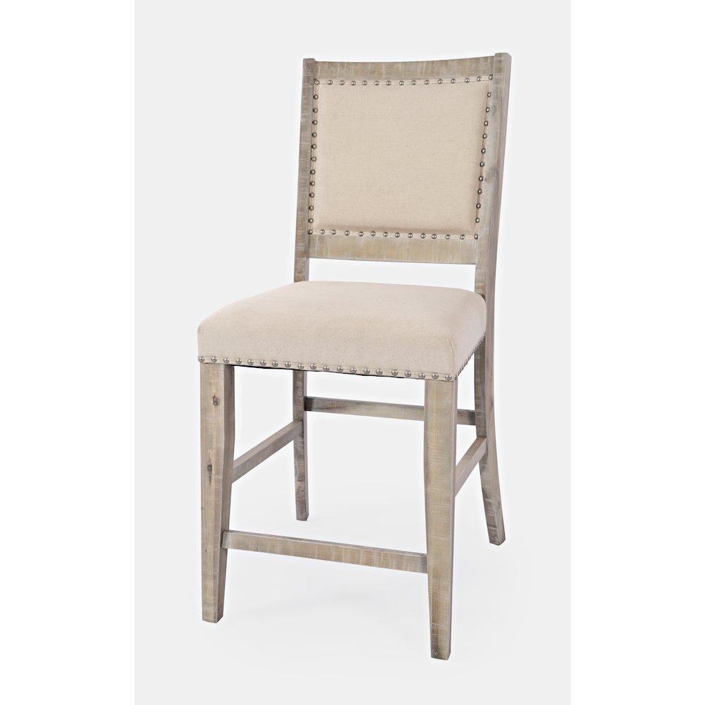 Fairview Transitional Upholstered Counter Stool (Set of 2). Picture 2