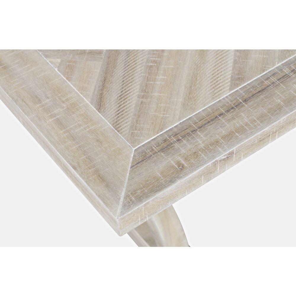 Fairview Transitional Herringbone Distressed Acacia Coffee Table. Picture 4