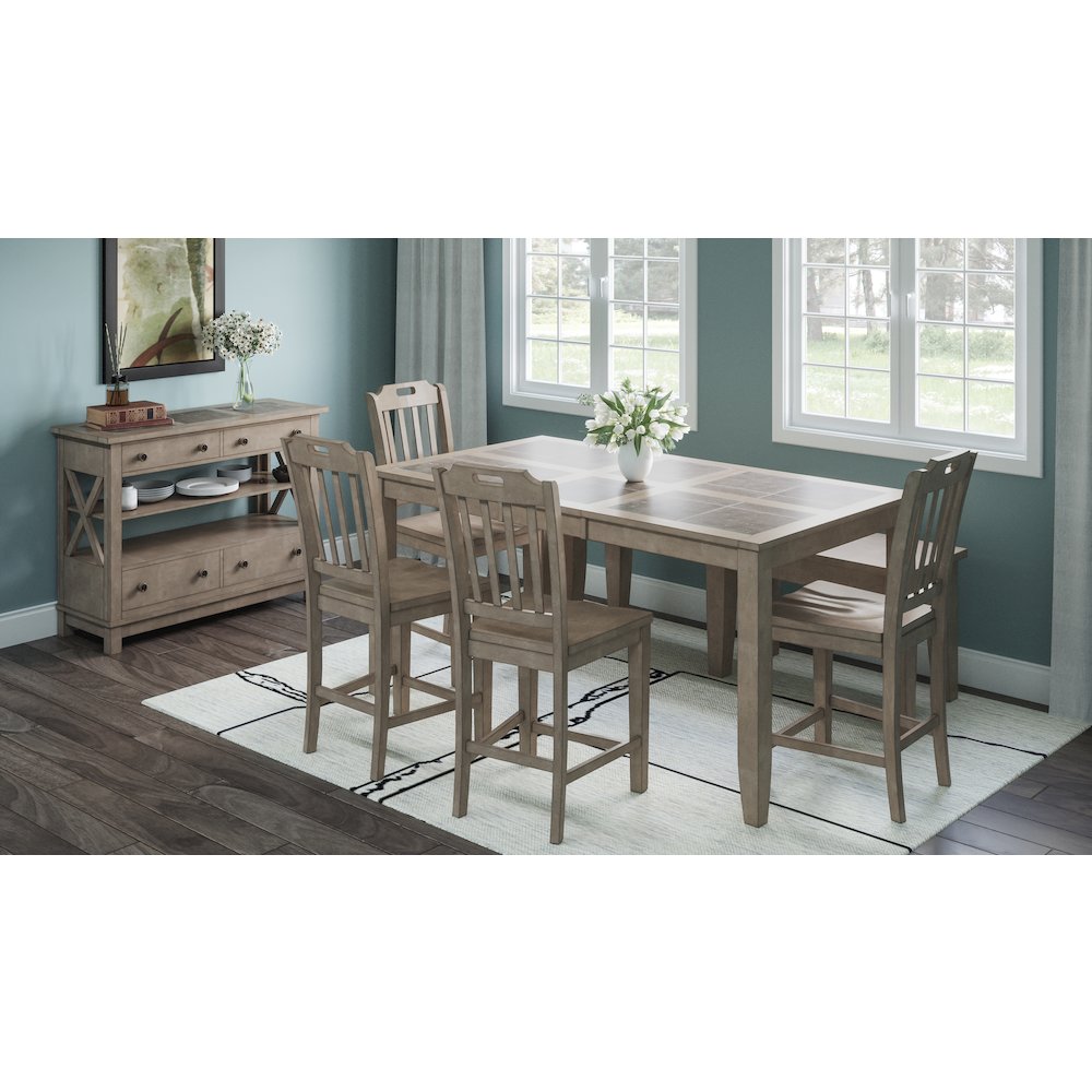 Prescott Park Modern Contemporary 52'' Solid Wood Dining Bench. Picture 6