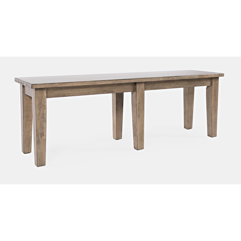 Prescott Park Modern Contemporary 52'' Solid Wood Dining Bench. Picture 3
