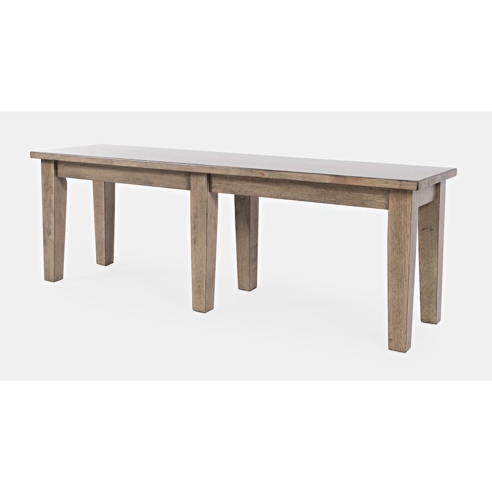 Prescott Park Modern Contemporary 52'' Solid Wood Dining Bench. Picture 2